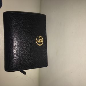Gucci Leather Card Case Wallet